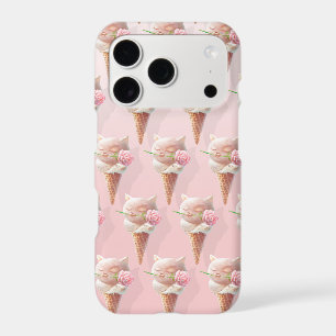 Floral Bloom: Miss Meow Rose Ice Cream Repeat Patt