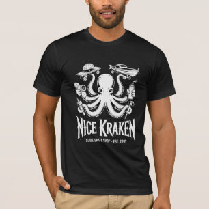 Floral Bloom Skull Gothic Nature Woodcut T-Shirt