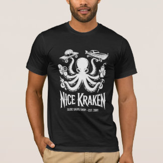 Floral Bloom Skull Gothic Nature Woodcut T-Shirt