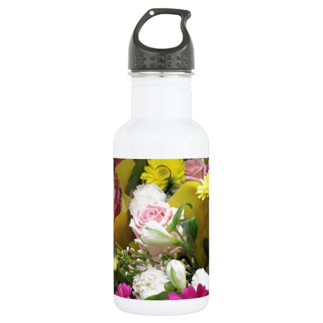 Floral Blooms 532 Ml Water Bottle (Front)