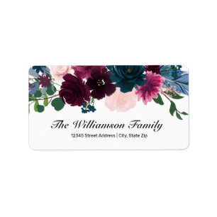 Floral Blooms - Address Label