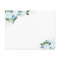 Floral Blooms Blue Religious Flat Thank You Card