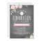 Floral Blooms Chalkboard | Communion Invitation