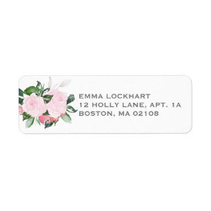 Floral Blooms Return Address Label