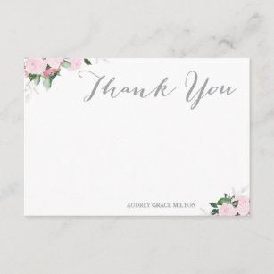 Floral Blooms Thank You Card