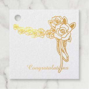 Floral Blossom Congratulations Favour Tags