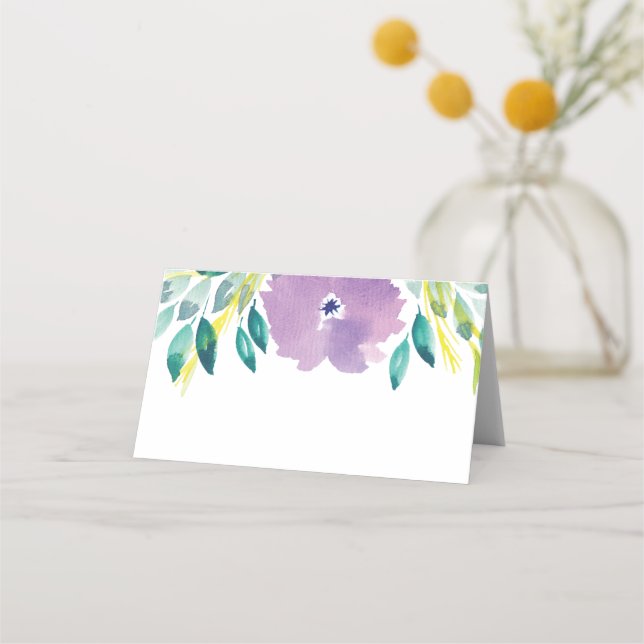 Floral Blossom Place Card (Front)