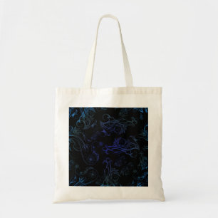 Floral Blue Budget Tote
