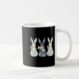 Floral blue bunny cute happy easter day coquetteFl Coffee Mug