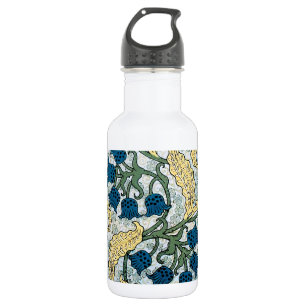 Floral Blue Flowers Lily Valley Repeating 532 Ml Water Bottle