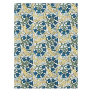 Floral Blue Flowers Lily Valley Repeating Tablecloth