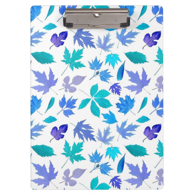 Floral Blue Flowers Pattern Design-36566 Clipboard (Front)