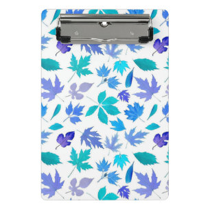 Floral Blue Flowers Pattern Design-36566 Mini Clipboard