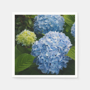 Floral Blue Hydrangea Photo Napkin
