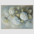 Floral Blue Hydrangea Romantic Vintage Decoupage