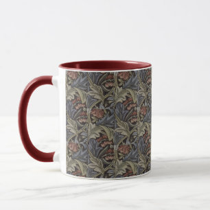 Floral Blue Pink Vintage William Morris Bluebell Mug