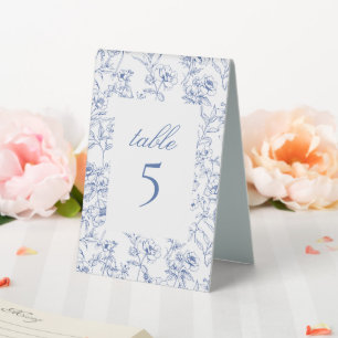 Floral Blue Toile Wedding