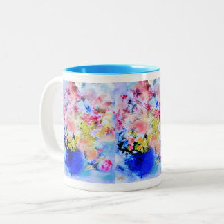 Floral Blues Mug