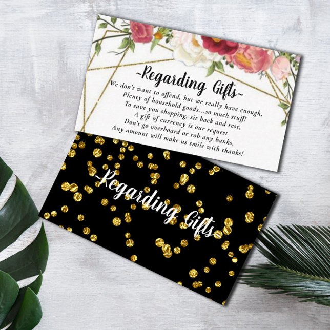 Floral Blush Money Over Gifts Bridal Shower Cards (Creator Uploaded)
