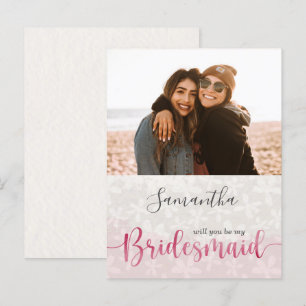 Floral Blush Pink Watercolor Invitation Postcard