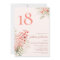 Floral Blush Pink Whimsical 18th Birthday