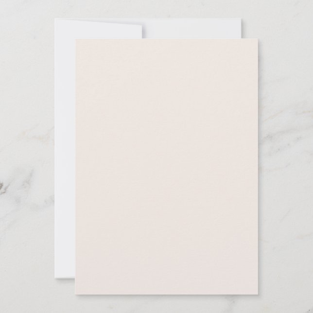 Floral Blush Wedding Invitation (Back)