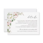 Floral Blush White Peony Greenery Details Insert