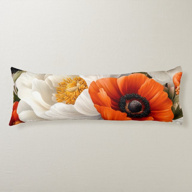 Floral Body Pillow (Front)