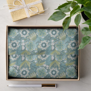 Floral Boho Botanical Pattern Tissue Paper