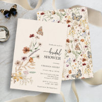 Floral Boho Bridal Shower Invitation