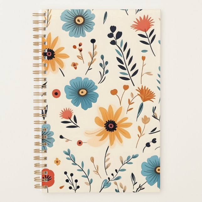 Floral Boho Pattern Planner (Front)