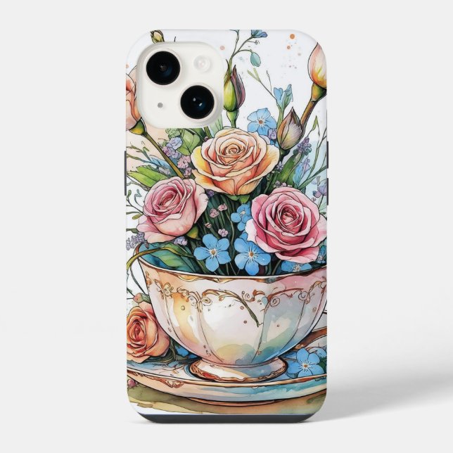 Floral boho phonecase iPhone case (Back)