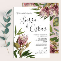 Floral Boho Protea Native Flowers Wedding