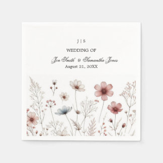 Floral boho summer simple napkin