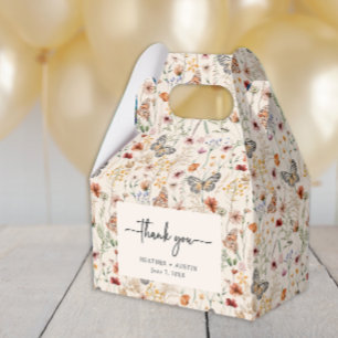 Floral Boho Wedding Favour Box