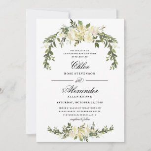 Floral Boho Wedding Invitation