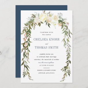 Floral Boho Wedding Invitation