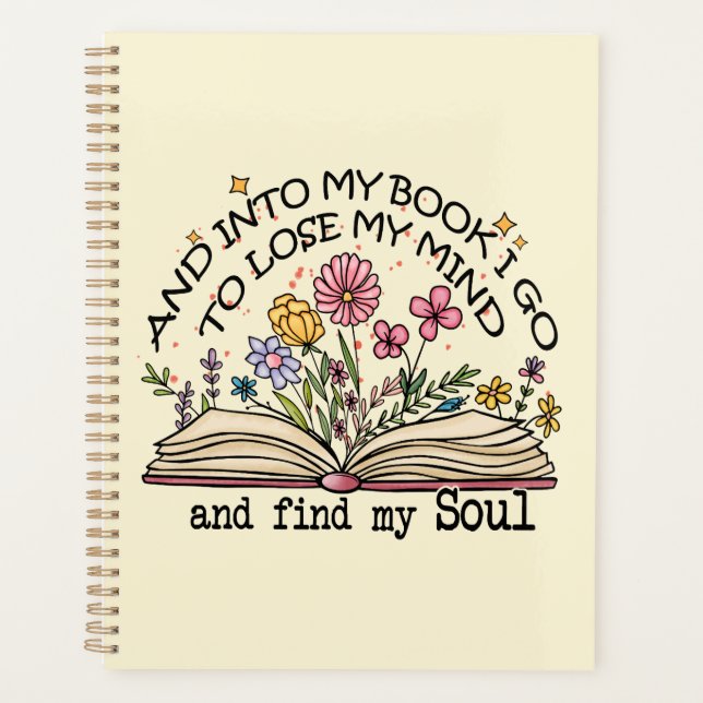 Floral Book Lover Planner (Front)