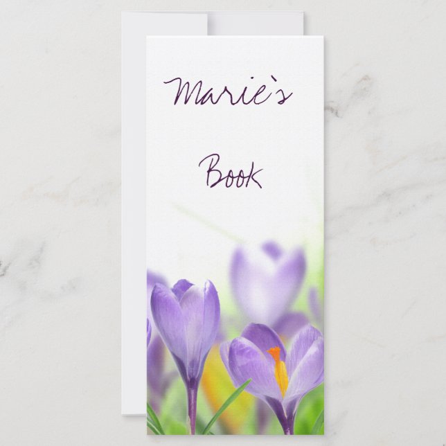floral bookmarks (Front)