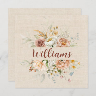 Floral Border Anniversary Party Invitation