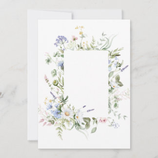 Floral Border Birthday Wedding Invitation