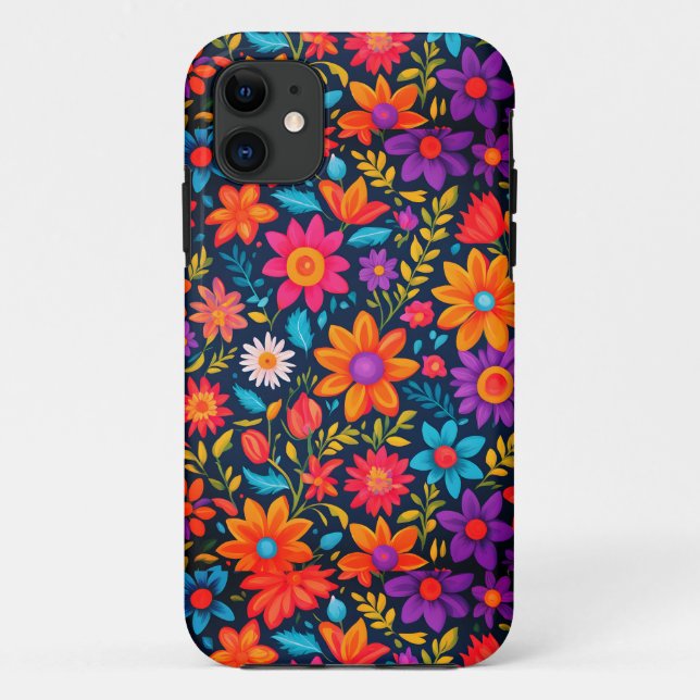 Floral border  Case-Mate iPhone case (Back)