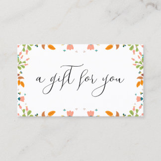 Floral Border Gift Certificate Template