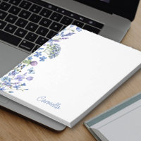 Floral Border Periwinkle Wildflowers Personalised