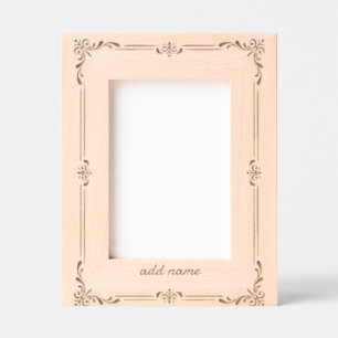 floral borers with custom name etched frames