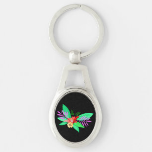Floral Botanical 2 Key Ring