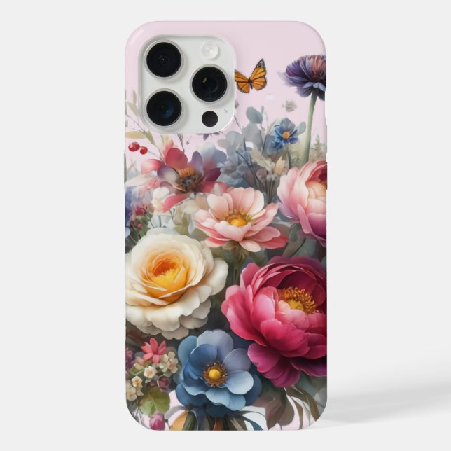 Floral Botanical Bliss iPhone Case (Back)