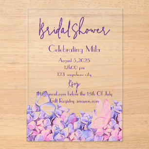 floral botanical bridal shower invitation