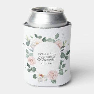 Floral Botanical Elegant Bridal Shower Can Cooler