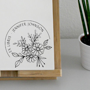 Floral Botanical From The Library Of Ex Libris Self-inking Stamp
